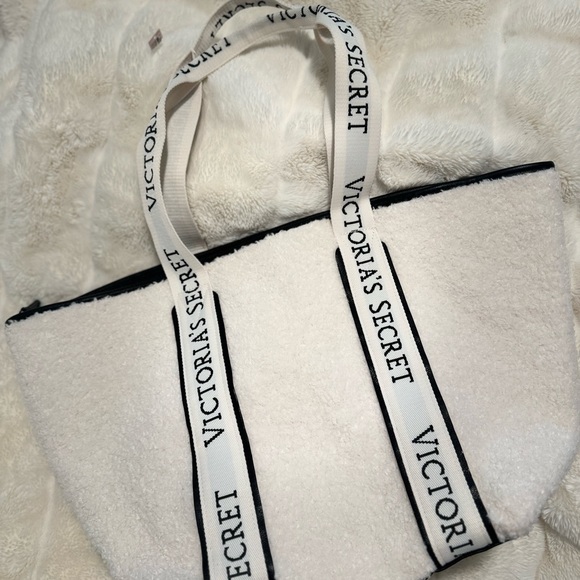 VS Large Tote Cozy Plush Sherpa Fleece - Picture 3 of 7